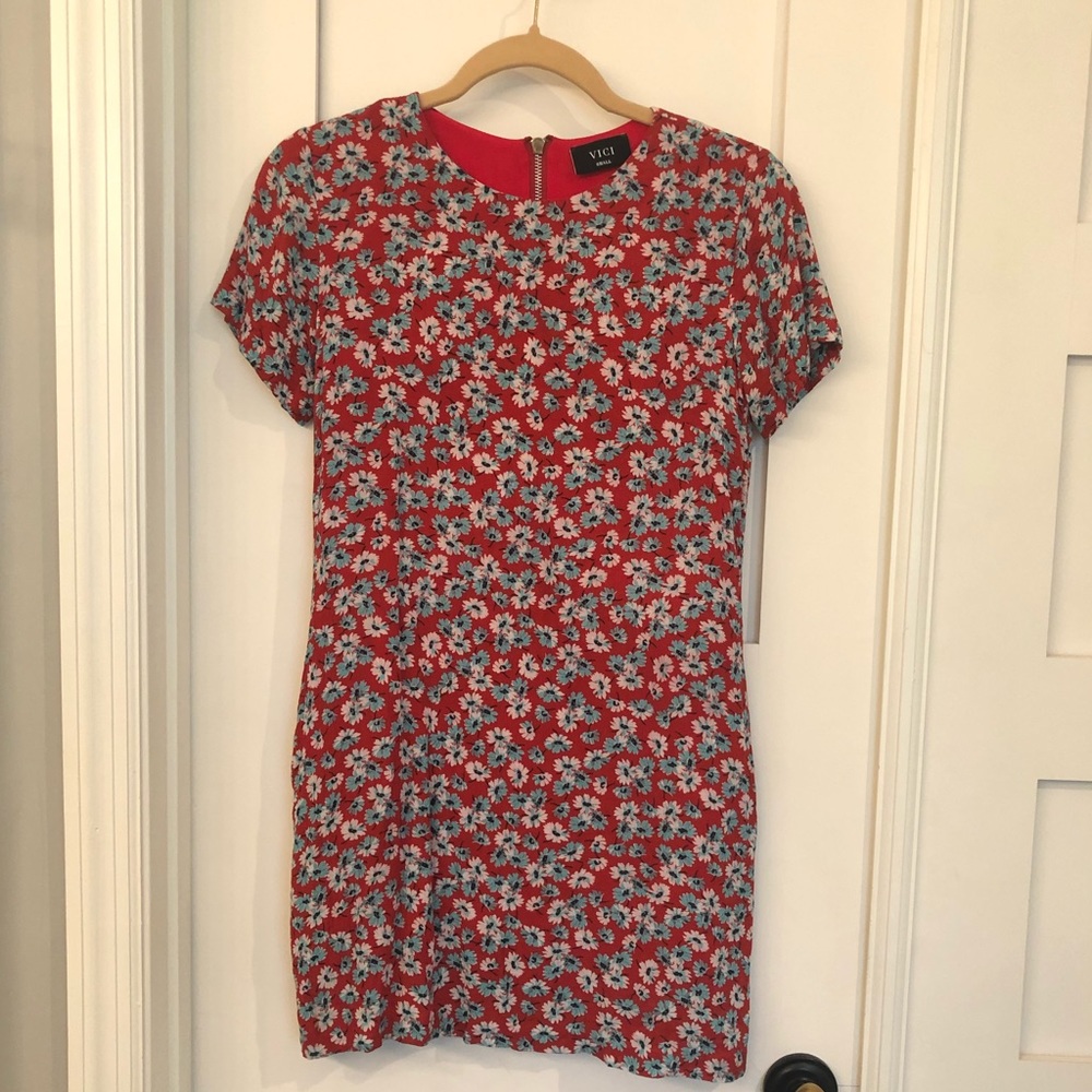 Floral Print T Shirt Dress